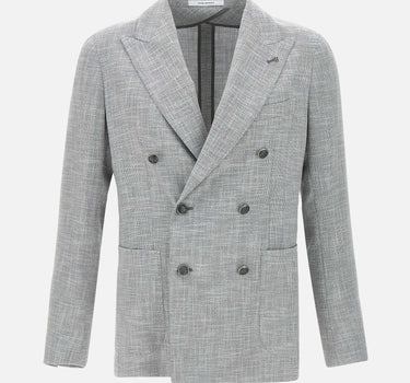 Blazer in lana, seta e cotone<BR/> 1SMC20K C90057EP842 TAGLIATORE 