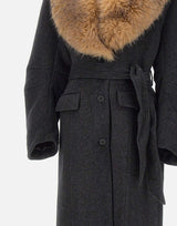 "Faux fur collar long coat" 114692 1205 ROTATE BIRGER CHRISTENSEN 