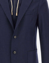 Giacca in lana con pettorina L70GIAF02 JAC2401811 ELEVENTY 