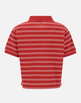 Polo a righe con logo TO085710326RE33 RUBY SPORTY & RICH 