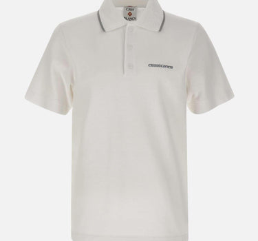 Polo in piqué "Embossed laurel" MSP26JTP243 01 CASABLANCA 