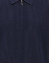 Polo con treccine e mezza zip 302310 038 KANGRA 