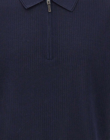 Polo con treccine e mezza zip 302310 038 KANGRA 