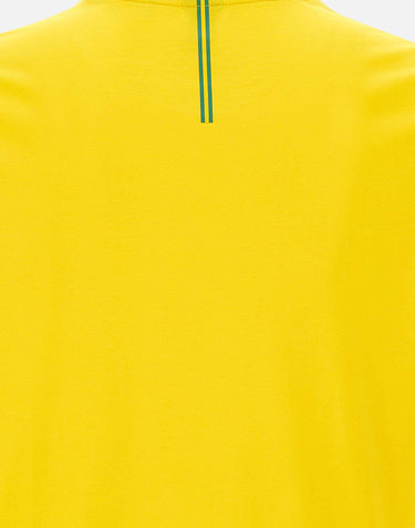T-shirt in cotone elasticizzato con bandiera 50562134 740 BOSS 