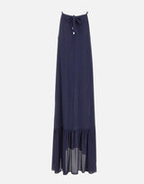 Abito lungo con balza SP1OR002 3003 KAOS 