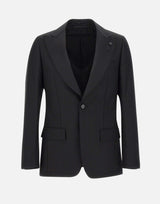 Blazer in lana e mohair IV6926E IVSF63410999 LARDINI 