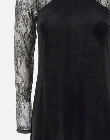 Abito in velluto con pizzo MF5466J4952 22222 LIU-JO 