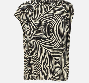 T-shirt in viscosa a fantasia 2007Z000056N 043 ELENA MIRO' 