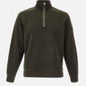 "Brushed Emerized Diagonal Fleece Half Zip Lens Sweatshirt" 19CMSS251A 006614G683 C.P. COMPANY 