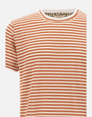 T-shirt "Coast" in cotone e lino COASTVR0325 PAPRIKA BOB 