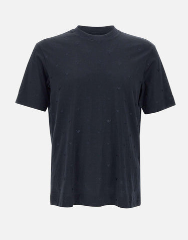 T-shirt  cotone e lyocell EM001400 AF10017FB234 EMPORIO ARMANI 