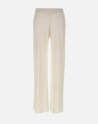 Pantaloni palazzo in maglia di lino 195015 001 KANGRA 