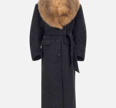 "Faux fur collar long coat" 114692 1205 ROTATE BIRGER CHRISTENSEN