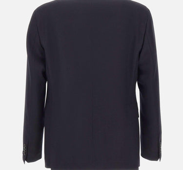 Blazer in lana con motivo spigato 1SVS26B120187 B1100 TAGLIATORE 