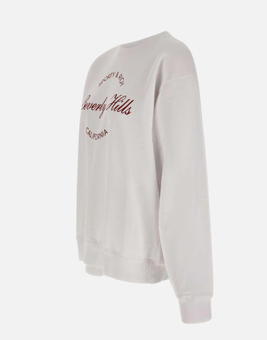 Felpa "Beverly Script Crewneck" ST07164257WH01 WHITE SPORTY & RICH 