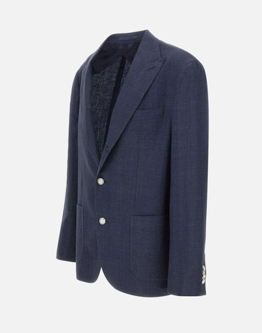 Blazer in lino, lana e seta 190502 0001 BARBA 