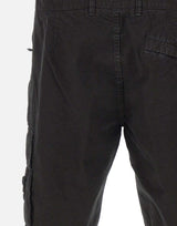 Shorts in tela di cotone biologico spazzolato effetto "old" L100019S00WA V0129 STONE ISLAND 
