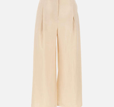 Pantaloni crop in tela ramié 2616131012600 060 MAX MARA STUDIO 