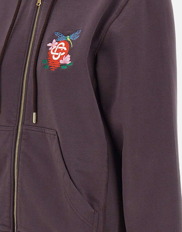 "Dragon fly floral embroidery full zip" WAW25JTP274 02 CASABLANCA 