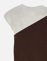 Top bicolor con anelli SP1NT008 6A44 KAOS 