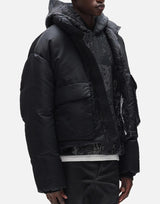 "Twill Puffer Jacket" M6092 TCBJ425BLACK PURPLE BRAND 