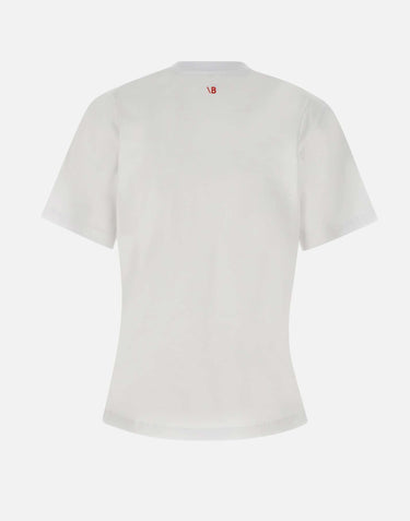"Fashion Stole My Smile Slogan" 1322JTS004130A WHITE VICTORIA BECKHAM 