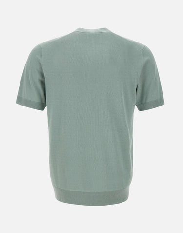 T-shirt in seta e cotone A010 F2005500 PAOLO PECORA 