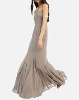 Abito lungo in chiffon con spalline 115519 816 ROTATE BIRGER CHRISTENSEN 