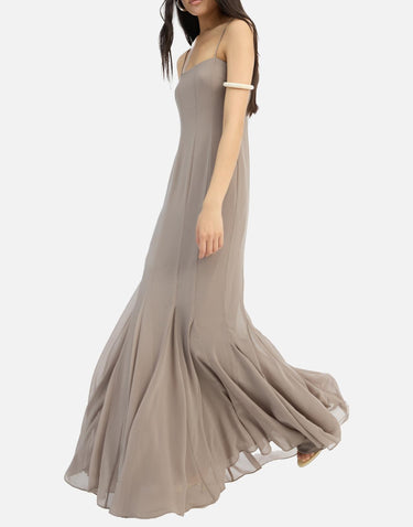 Abito lungo in chiffon con spalline 115519 816 ROTATE BIRGER CHRISTENSEN 