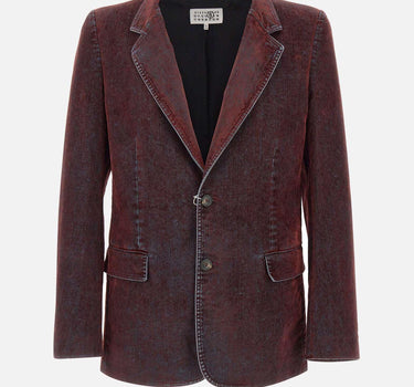Blazer effetto denim SH2BN0019 M30039227 MM6 MAISON MARGIELA 