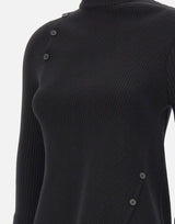 "Oblique butonned sweater" 425MPU258FI0001 BLACK COURREGES 
