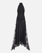 Abito lungo in tulle con ricami 4A430A F0990 BLUMARINE 