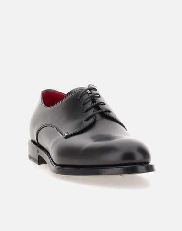 Stringate "Derby" in pelle di vitello 242U0091 NERO BARRETT 