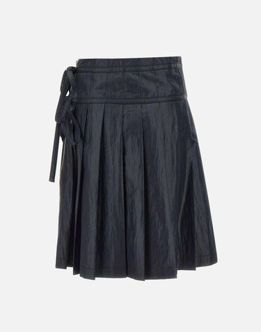 "Pleated zipper skirt" LW251SK05BK 0015 LOW CLASSIC 
