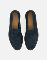 Mocassini "Amalfi" in pelle ingrassata 22489 BLEU DUCA DEGLI ABRUZZI 