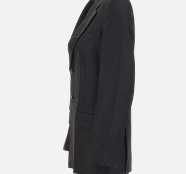 Blazer con revers a tacca 1226WJK007216A BLACK VICTORIA BECKHAM 