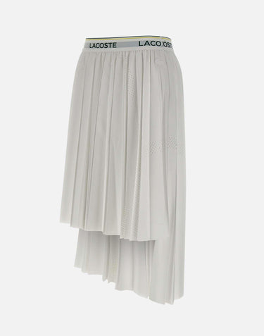 Gonna midi asimmetrica plissettata JF0641 001 LACOSTE 