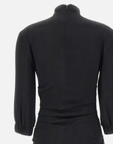 Blusa arricciata con fiocco 260WCI00030 AAS001AA100 THE ATTICO 