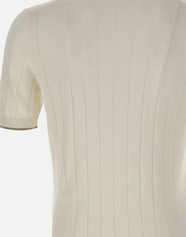 Maglia in seta a maniche corte 43116 23510005 GRAN SASSO 