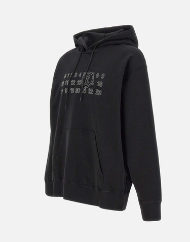 "Hoodie numeric sweatshirt" SH0GU0035 M25025900 MM6 MAISON MARGIELA 