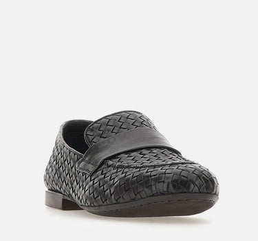 Mocassini in pelle intrecciata 69030 NERO ALEXANDER HOTTO 