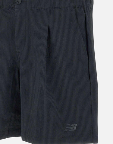 "Seersucker Short 7" MS51567BK BLACK NEW BALANCE 
