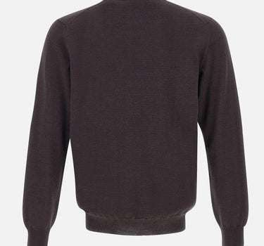 Pullover girocollo in lana vergine 402201 146 KANGRA 