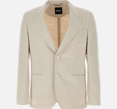 Blazer in lino e cotone 50514657 255 BOSS 
