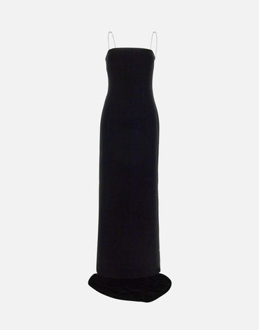"Velvet Maxi Train Dress" 115004 100 ROTATE BIRGER CHRISTENSEN 