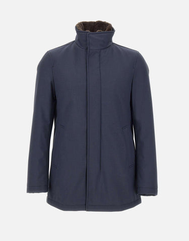 Parka con colletto pelliccia sintetica IM000370U 127309200 HERNO 