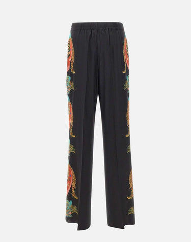 Pantaloni palazzo in seta WREA0014 AKI43X0813 ETRO 