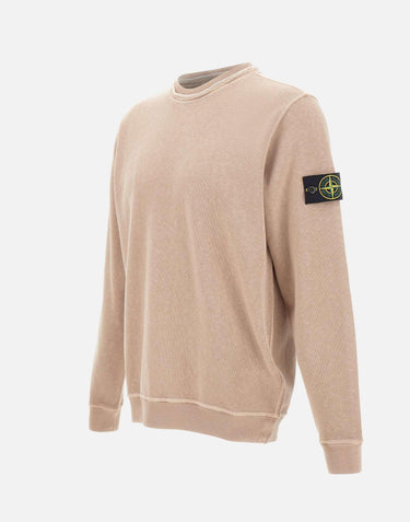 Felpa malfilé effetto "old" 6100034S0060 V019A STONE ISLAND 