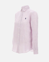 Camicia over in lino a righe 211A96158 006 POLO RALPH LAUREN 