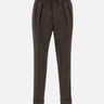 Pantaloni "Pierre" in lana W24MTLG468 COFFEE OFFICINE GENERALE 